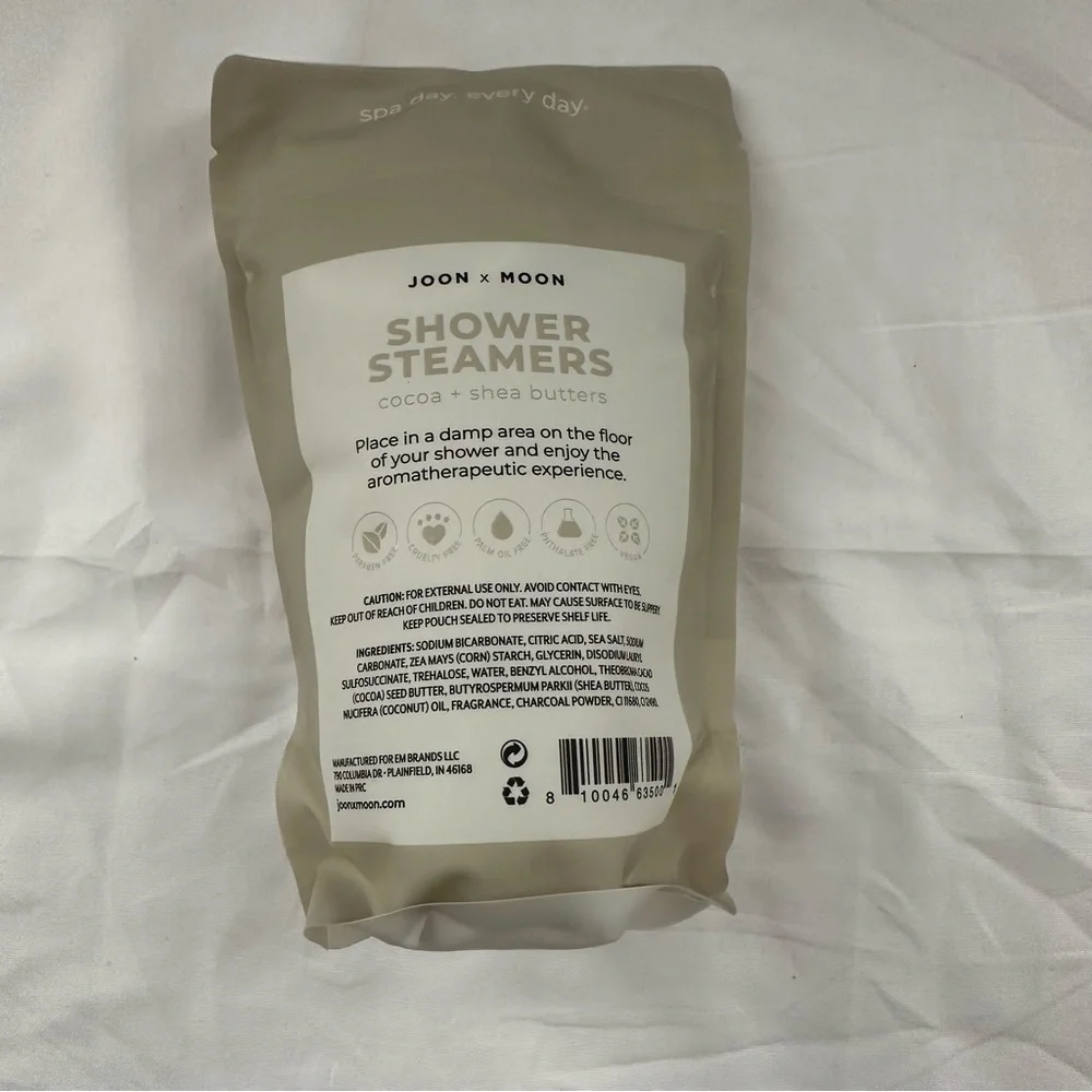 Joon x Moon Coconut Shower Steamers Cocoa + Shea Butters 7 Tablets 4.9 oz New - Picture 2 of 4